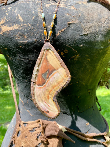 Real Atlas Moth Pendant